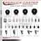 Service Caster 3'' Soft Rubber Swivel 1-1/2'' Expanding Stem Caster Set 2 Total Lock Brakes, 4PK SCC-EXTTL20S314-SRS-2-S-2-112 - alternate 5